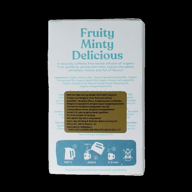 Dilmah Fruity minty delicious bio 20 sachets