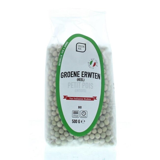 Greenage Groene erwten bio 500 Gram