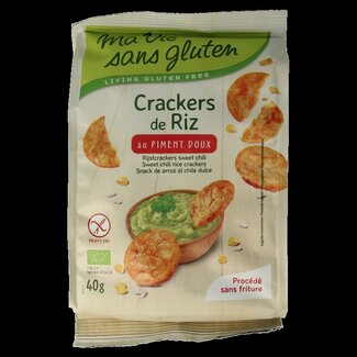 Ma Vie Sans Rijstcrackers sweet chili glutenvrij bio 40 Gram