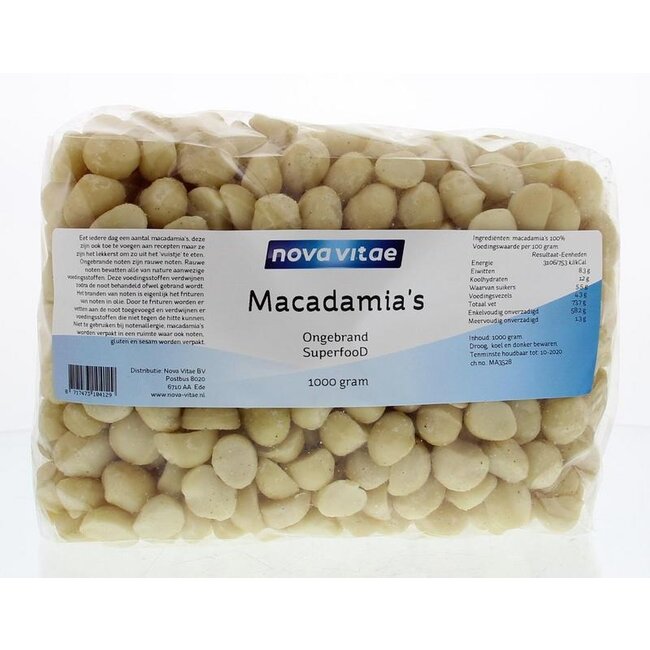 Macadamia ongebrand raw 1 Kilogram