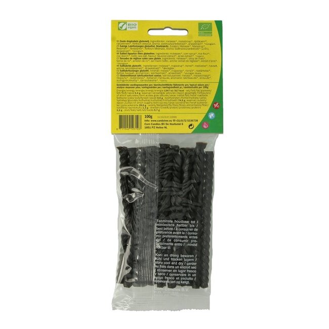 Candy Tree Câble de réglisse salé sans gluten bio 100 g
