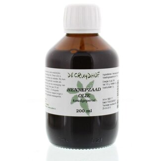 Cruydhof Cruydhof Hennepzaadolie koudgeperst  200 Milliliter