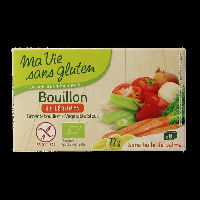 Groentebouillon glutenvrij bio 72 Gram