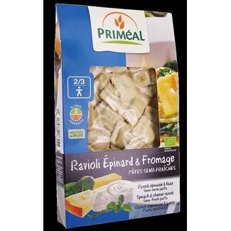 Primeal Ravioli spinazi kaas bio 250 Gram