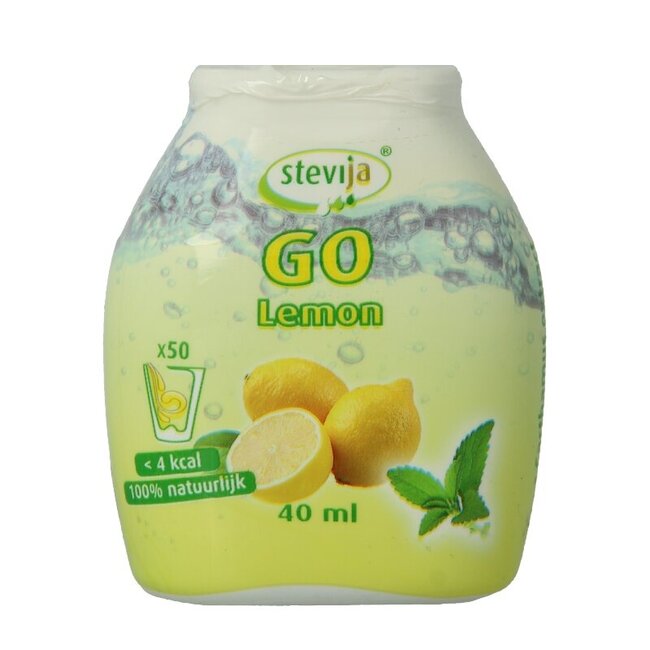 Stevia limonadesiroop go lemon 40 Milliliter