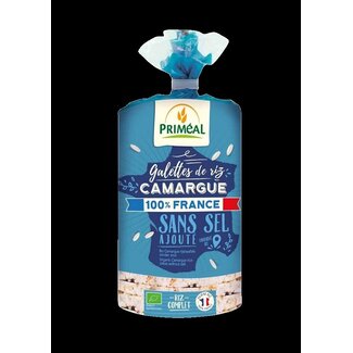 Primeal Galettes de riz de Camargue sans sel bio Primeal 130 g