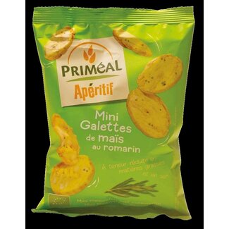 Primeal Primeal Aperitive mini maiscrackers olijf rozemarijn bio 50 Gram