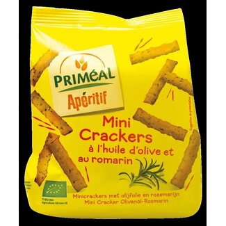 Primeal Primeal Mini crackers apéritifs olive romarin bio 100 g