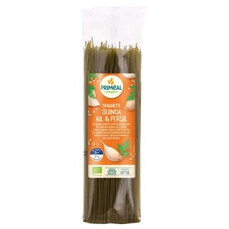 Primeal Primeal Spaghetti tarwe quinoa knoflook peterselie bio 500 Gram