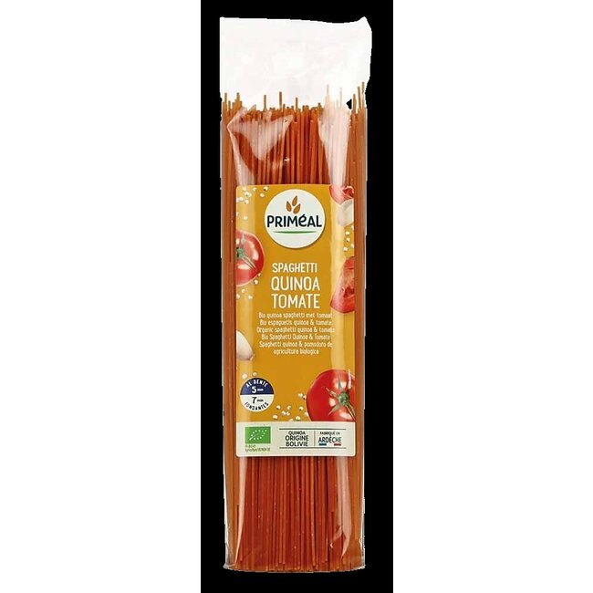 Primeal Organic spaghetti tarwe quinoa tomaat bio 500 Gram