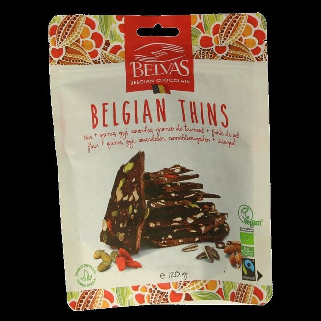 Thins puur goji amandel bio 120 Gram