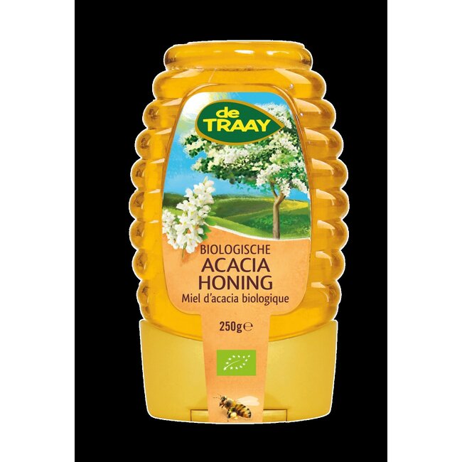 Acaciahoning knijpfles bio 250 Gram
