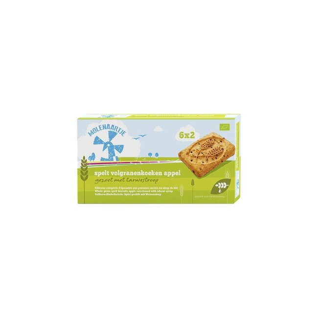 Speltkoek volgranen appel bio 240 Gram