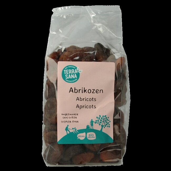 TerraSana RAW abrikozen ongezwaveld bio 1 Kilogram
