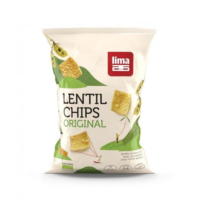 Lentil linzen chips original bio 90 Gram