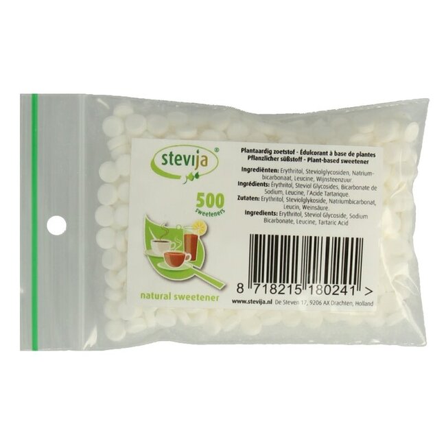 Stevia zoetjes navulzakje 500 Stuks