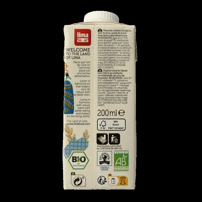 Lima Rice Cuisine Bio 200 ml