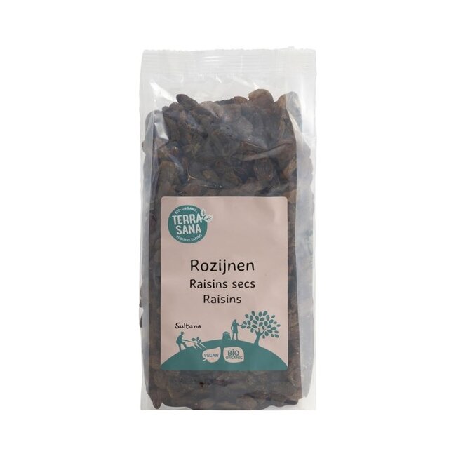 TerraSana RAW rozijnen sultana bio 500 Gram