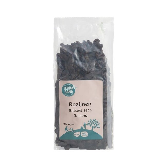 TerraSana RAW Rozijnen blue thompson bio 500 Gram