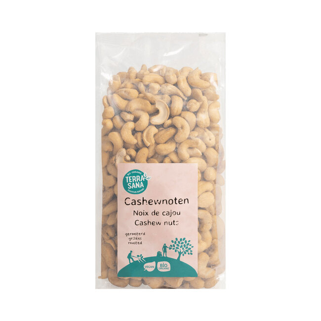 Cashewnoten geroosterd zonder zout bio 750 Gram