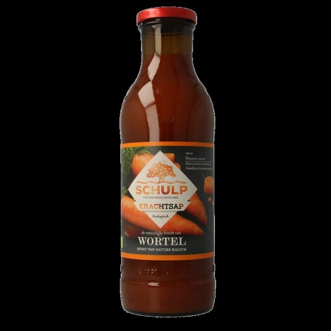 Krachtsap wortelsap puur bio 750 Milliliter