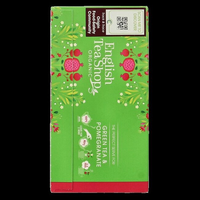 English Tea Shop Green tea pomegranate bio 20 Zakjes