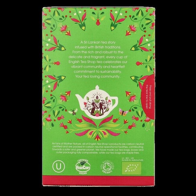 English Tea Shop Green tea pomegranate bio 20 Zakjes