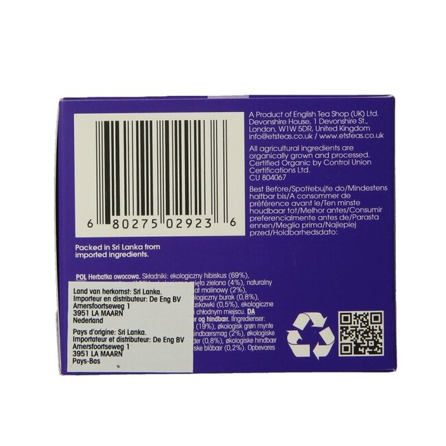 English Tea Shop Superberries bio 20 sachets