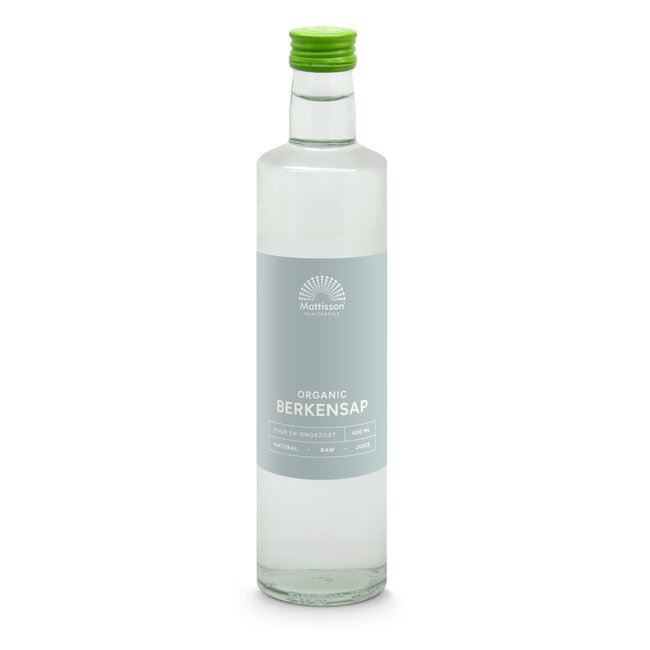 Absolute berkensap 100% puur sap bio raw 500 Milliliter