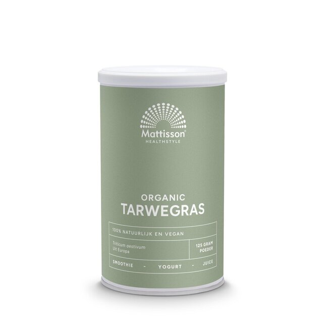 Tarwegras wheatgrass poeder raw bio 125 Gram