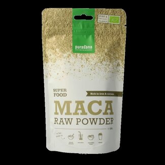 Purasana Purasana Maca poeder vegan bio 200 Gram