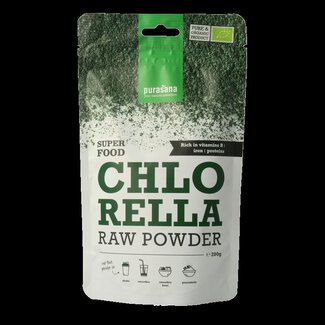 Purasana Chlorella poeder vegan bio 200 Gram