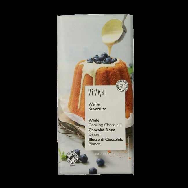Couverture smeltchocolade wit bio 200 Gram