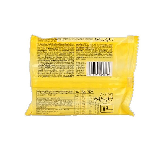 Schär Twin Bar lot de 3 sans gluten 64,5 g