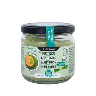 TerraSana Gerstegras poeder in glas bio 130 Gram