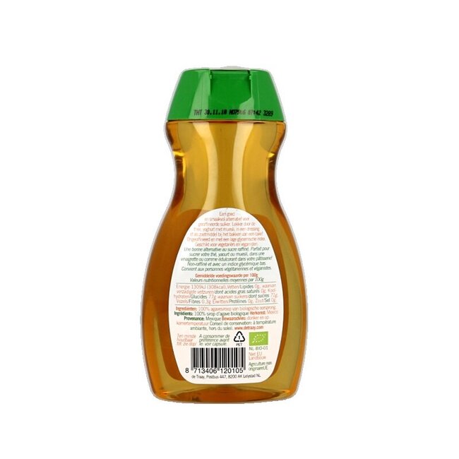 Traay Sirop d'agave léger & doux bio 350 Grammes