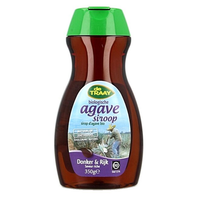 Traay Agavesiroop donker en rijk bio 350 Gram