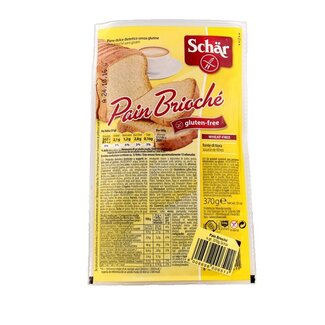 Schar Schär Pain brioché sans gluten 370 g