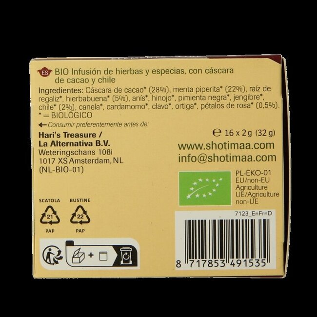 Shoti Maa Fire purity flame bio 16 Zakjes