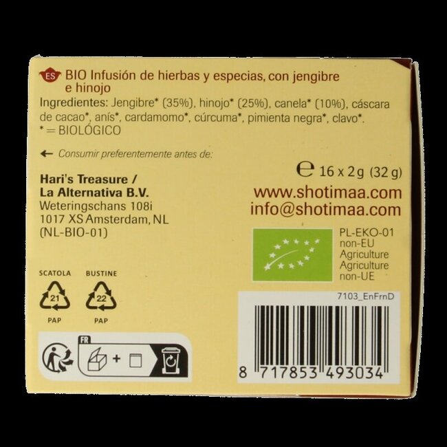 Shoti Maa Sanctify bio 16 Zakjes