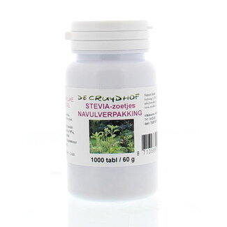 Cruydhof Cruydhof Stevia extract zoetjes navulling 1000 Tabletten