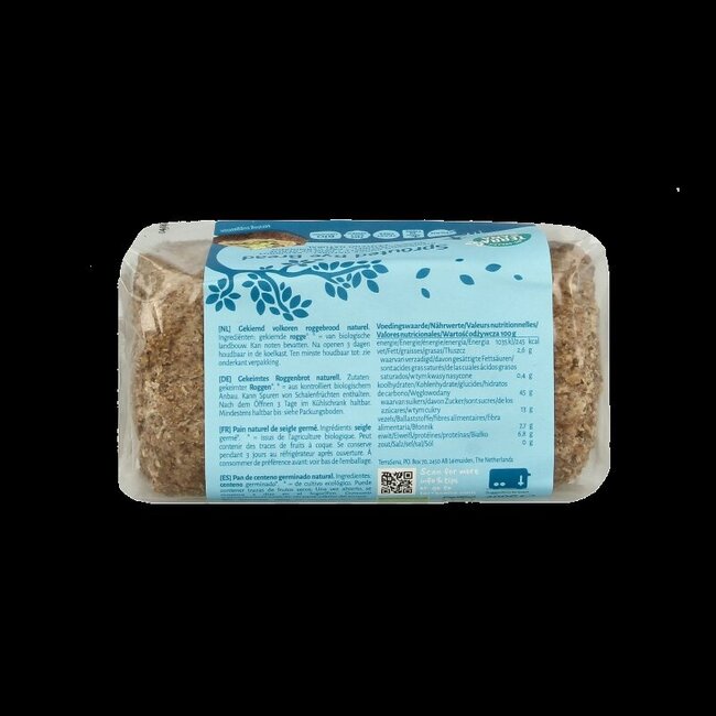 Pain de seigle germé bio TerraSana 400 g