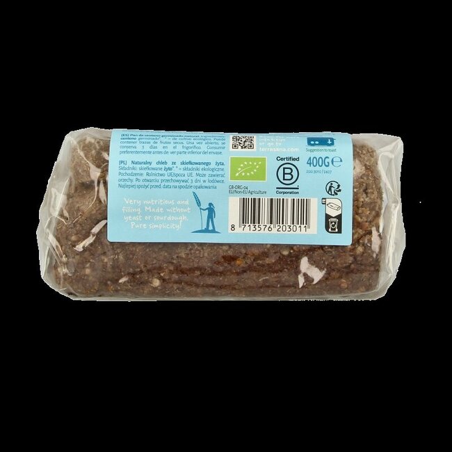 Pain de seigle germé bio TerraSana 400 g