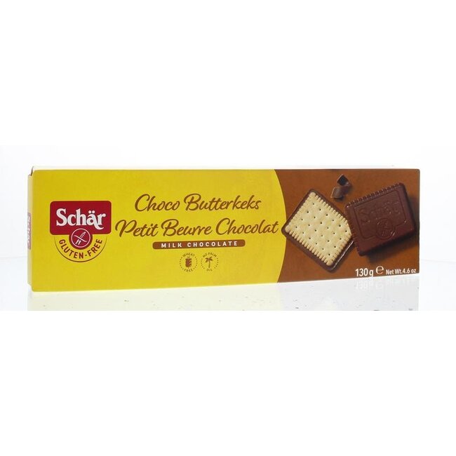 Butterkeks (biscuit) chocolade glutenvrij 130 Gram