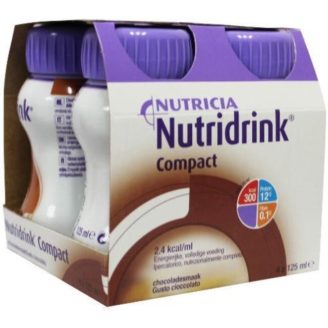 Compact chocolade 125ml 4 Stuks