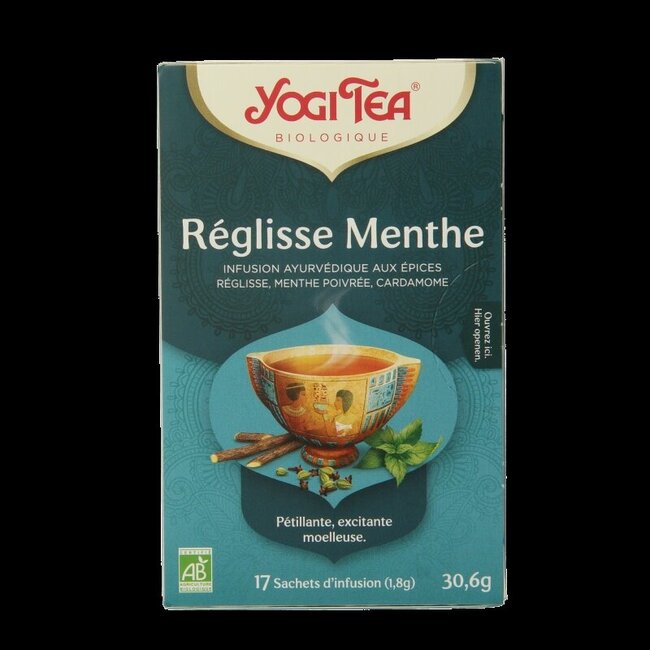 Yogi Tea Réglisse Menthe Bio 17 sachets