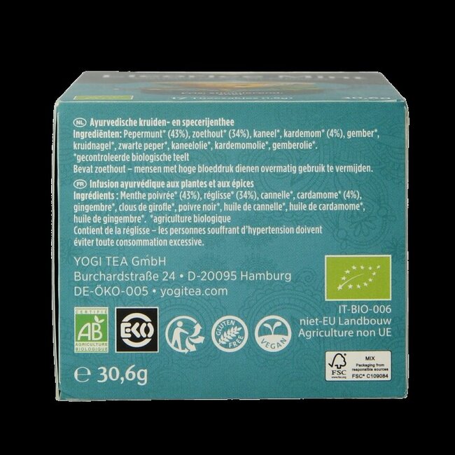 Yogi Tea Licorice mint bio 17 Zakjes