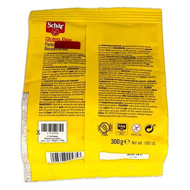 Schar Pan grati paneermeel glutenvrij 300 Gram