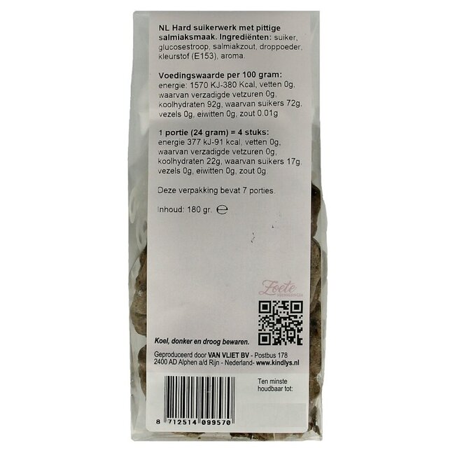 Kindly's Salmiak kikkers zoete herinneringen 180 Gram