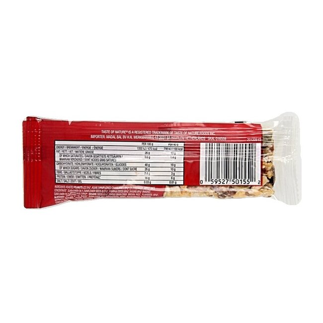 Barre de céréales bio à la canneberge Taste Of Nature 40 g